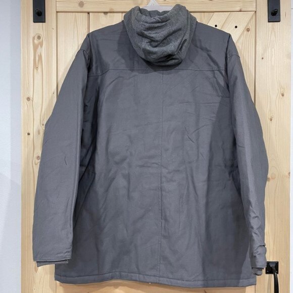 NEW 2XL 50-52 Wrangler Men's Work Jacket- Hooded-Quilt Lined-Duck Canvas - Picture 8 of 8